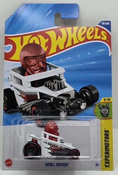 Hot Wheels 2025 #118/250 Skull Shaker, white