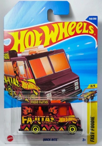Hot Wheels 2025 #149/250 Quick Bite, maroon
