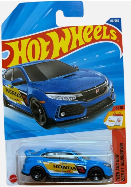 Hot Wheels 2025 #123/250 2018 Honda Civic Type R, blue