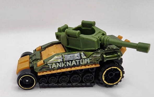 Hot Wheels 2024 #119/250 Tanknator, NEW/LOOSE, dark green