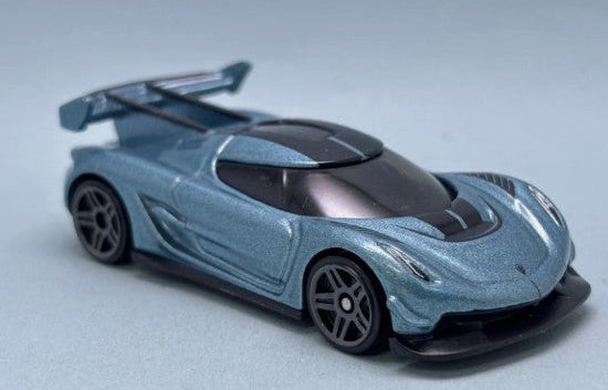 Hot Wheels 2025 #125/250 2020 Koenigsegg Jesko, NEW/LOOSE, metalflake horizon blue