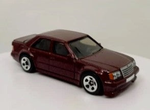 Hot Wheels 2025 #052/250 Mercedes-Benz 500 E, TARGET RED EDITION, NEW/LOOSE, maroon