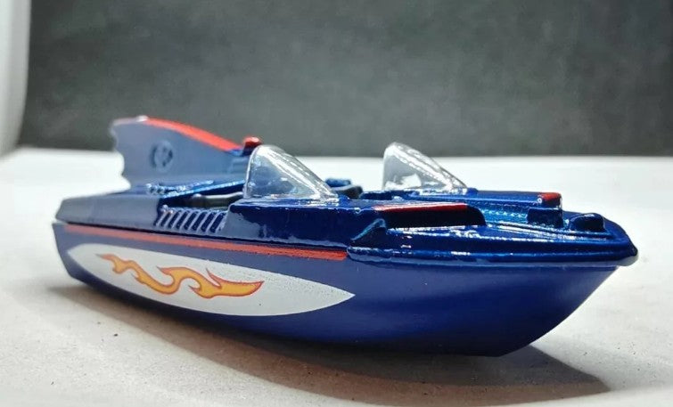Hot Wheels 2025 #232/250 1966 Bat Boat, NEW/LOOSE, blue