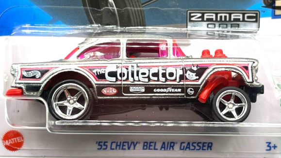 Hot Wheels 2024 #063/250 '55 Chevy Bel Air Gasser, NEW/LOOSE, ZAMAC