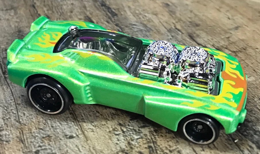 Hot Wheels 2019 #195/250 Rodger Dodger 2.0, NEW/LOOSE, metalflake light green
