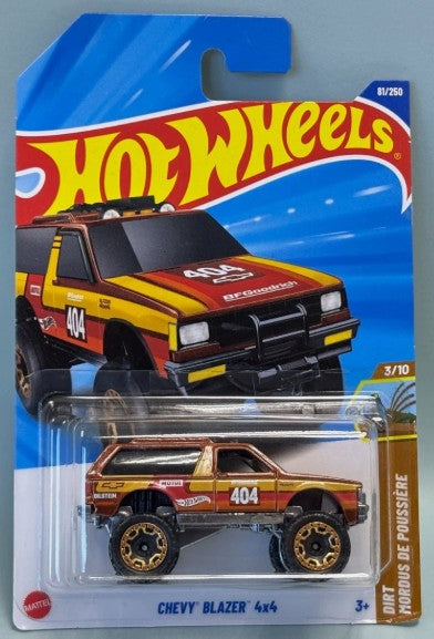 Hot Wheels 2025 #081/250 Chevy Blazer 4x4, brown