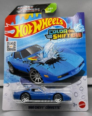 Hot Wheels 2025 Color Shifters 1980 Chevy Corvette, blue (warm)/black (cold)