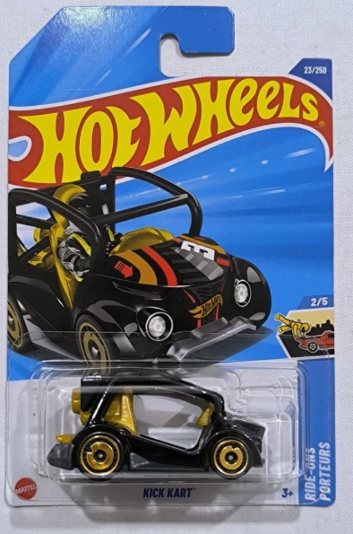Hot Wheels 2025 #023/250 Kick Kart, black