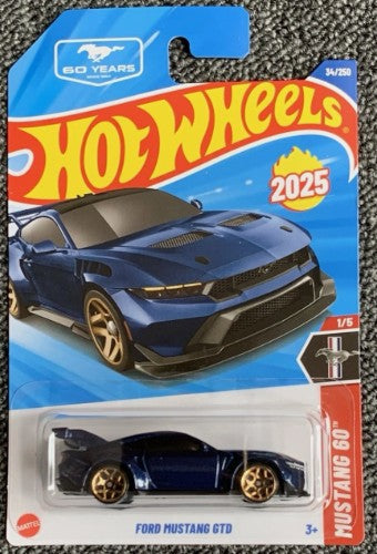 Hot Wheels 2025 #034/250 Mustang GTD, blue