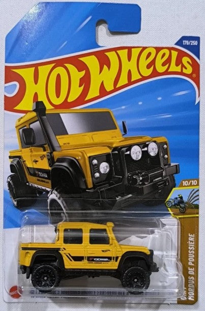 Hot Wheels 2025 #179/250 '15 Land Rover Defender Double Cab, yellow