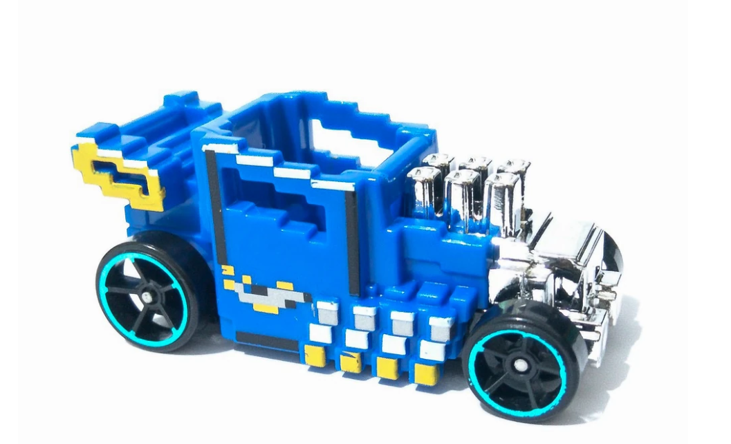 Hot Wheels 2020 #024/250 Pixel Shaker, NEW/LOOSE, blue