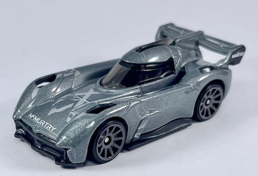 Hot Wheels 2025 #237/250 McMurtry Spéirling, NEW/LOOSE, metalflake slate