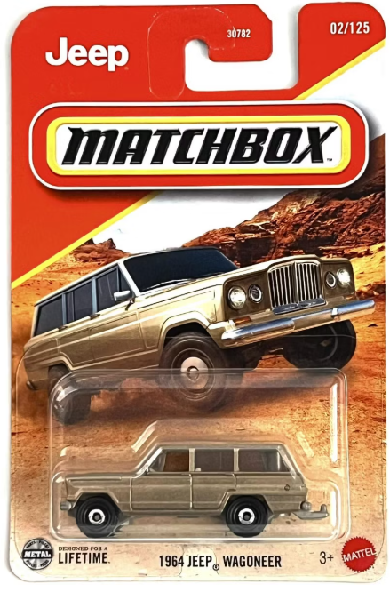 Matchbox 2025 #002/125 1964 Jeep Wagoneer, metalflake bronze