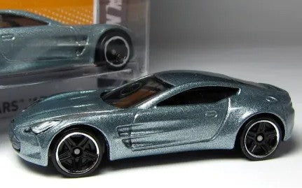 Hot Wheels 2012 #123/247 Aston Martin One-77, NEW/LOOSE, metalflake grey