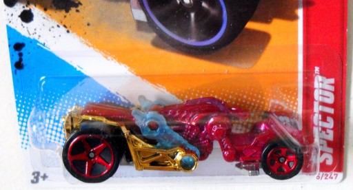Hot Wheels 2012 #195/247 Spector, NEW/LOOSE, metallic burgundy/red 5SP