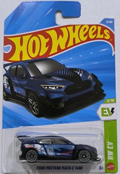 Hot Wheels 2026 #008/250 Ford Mustang Mach-E 1400, dark blue