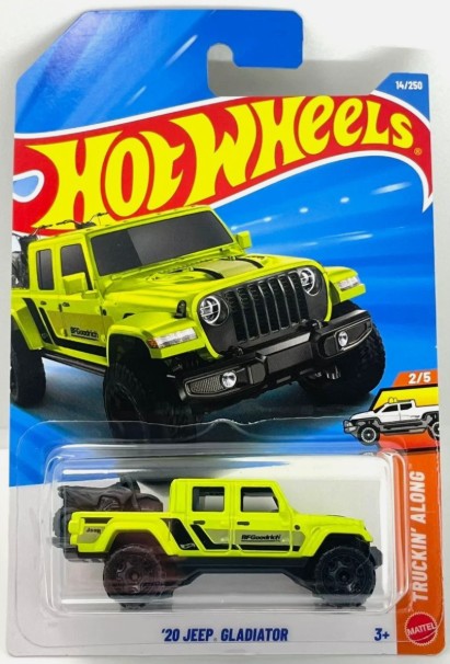 Hot Wheels 2026 #014/250 '20 Jeep Gladiator, fluorescent green