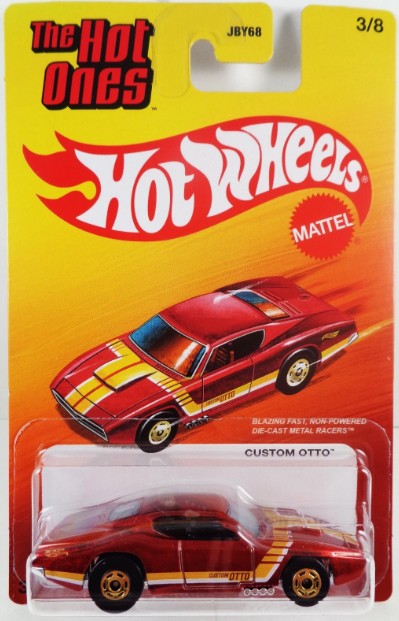 Hot Wheels 2025 The Hot Ones 3/8, Custom Otto, spectraflame red