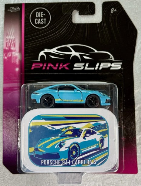Jada Pink Slips Porsche 911 Carrera S, sky blue