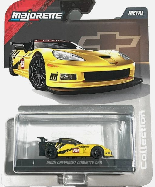 Majorette Collector Series, 2005 Chevrolet Corvette C6R, yellow/black