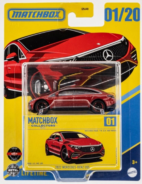 Matchbox 2025 Collectors 01/20 2022 Mercedes-Benz EQS, red