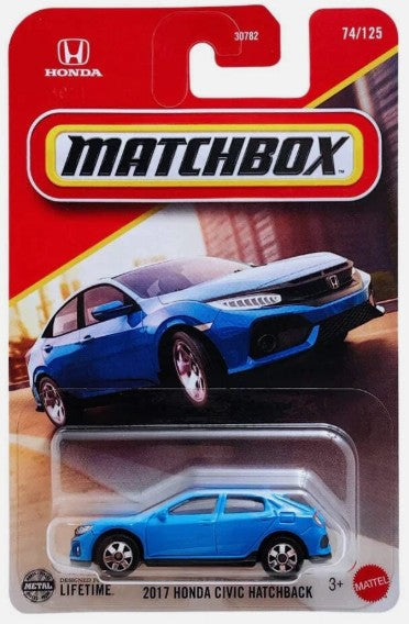 Matchbox 2025 #074/125 2017 Honda Civic Hatchback, blue