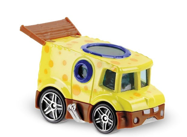Hot Wheels 2013 SpongeBob SquarePants Character Cars, Sponge Bob, NEW/LOOSE, yellow and brown