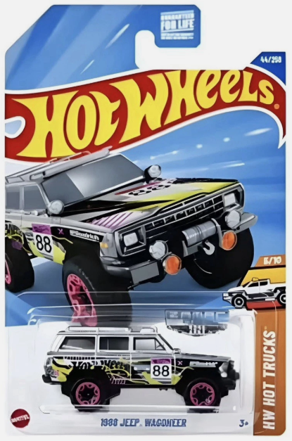 Hot Wheels 2025 #044/250 1988 Jeep Wagoneer, RETAILER EXCLUSIVE, zamac