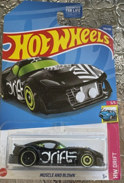 Hot Wheels 2022 #240/250 Muscle and Blown, TREASURE HUNT,glossy black