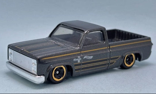 Hot Wheels 2025 #157/250 '83 Chevy Silverado, NEW/LOOSE, dark metalflake grey