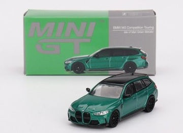 Mini GT #764, BMW M3 Competition Touring, NEW/LOOSE w/Box, Isle of Man Green Metallic