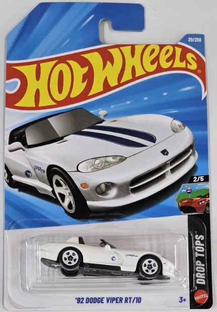 Hot Wheels 2026 #029/250 '92 Dodge Viper RT/10, TREASURE HUNT, white