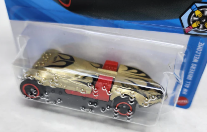 Hot Wheels 2026 #040/250 Braille Racer - Twin Mill, NEW/LOOSE, goldenrod