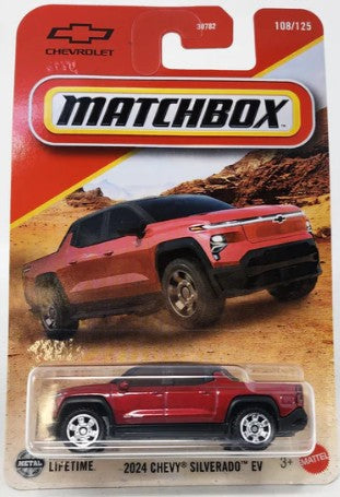 Matchbox 2025 #108/125 2024 Chevy Silverado EV, red