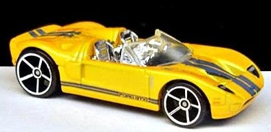 Hot Wheels 2007 #017/180 Ford GTX-1, NEW/LOOSE, metalflake golden rod