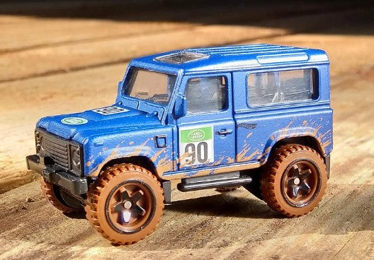 Hot Wheels 2021 #032/250 Land Rover Defender 90, NEW/LOOSE, matte blue