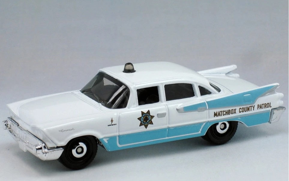 Matchbox 2020 #094/100, '59 Dodge Coronet Police NEW/LOOSE, white