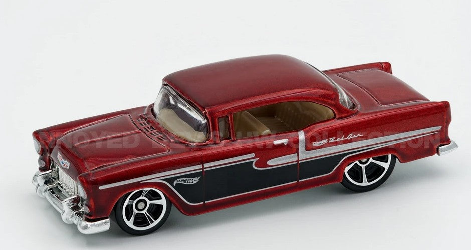 Hot Wheels 2022 #020/250 '55 Chevy, NEW/LOOSE, metalflake red