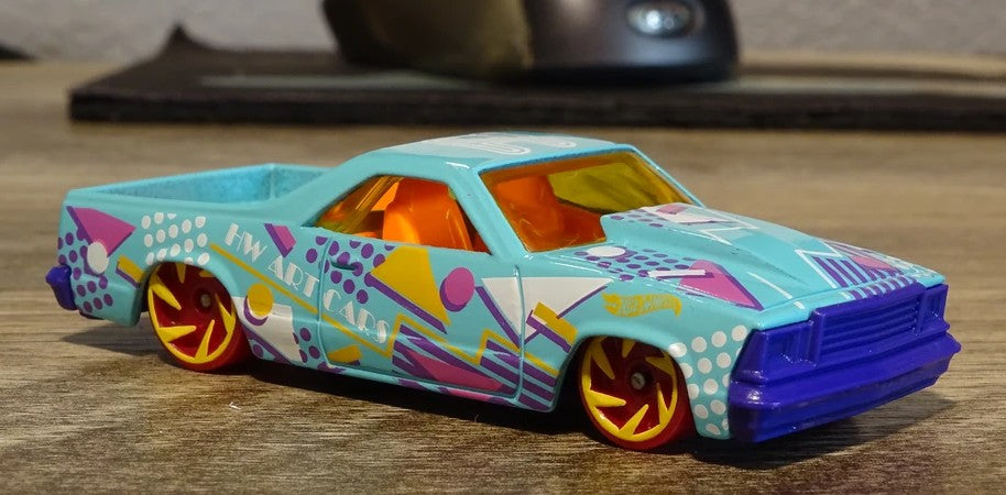Hot Wheels 2021 #044/250 '80 El Camino, NEW/LOOSE, aqua