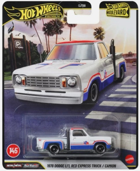 Hot Wheels Boulevard Series #145 1978 Dodge Li'l Red Express Truck, white