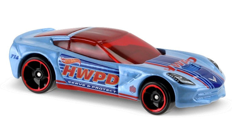 Hot Wheels 2017 #020/365, '14 Corvette Stingray, NEW/LOOSE, light blue