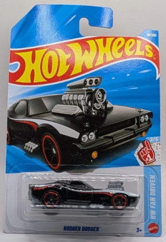 Hot Wheels 2026 #019/250, Rodger Dodger, black