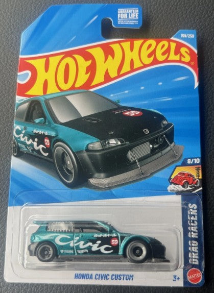 Hot Wheels 2026 #159/250, Honda Civic Custom, green