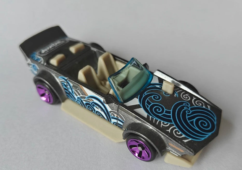 Hot Wheels 2025 Avatar: The Last Airbender 4/5, Track Manga, NEW/LOOSE, metalflake grey
