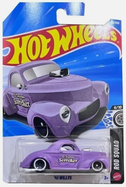 Hot Wheels 2026 #153/250, '41 Willys, satin lavender