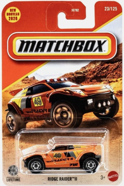 Matchbox 2026 #023/125, Ridge Raider II, orange