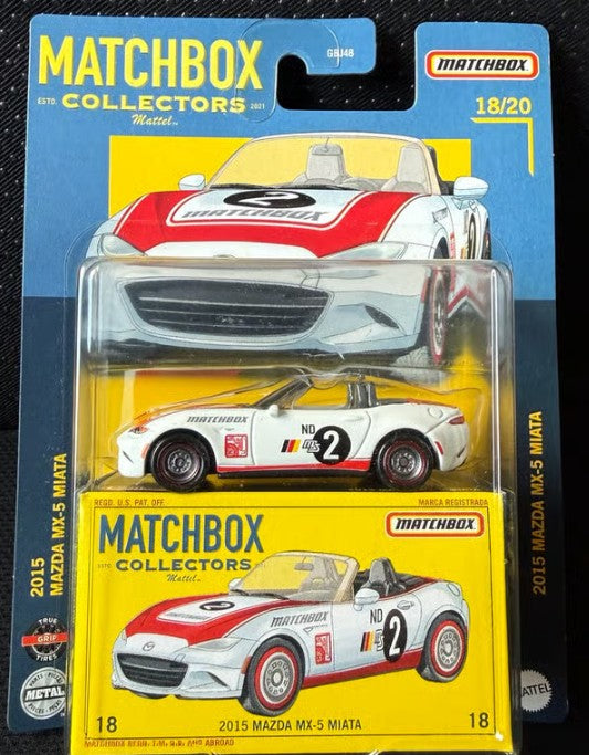 Matchbox 2022 Collectors 18/20, 2015 Mazda MX-5 Miata, white