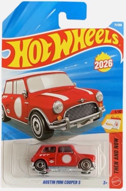 Hot Wheels 2026 #071/250 Austin Mini Cooper S, red