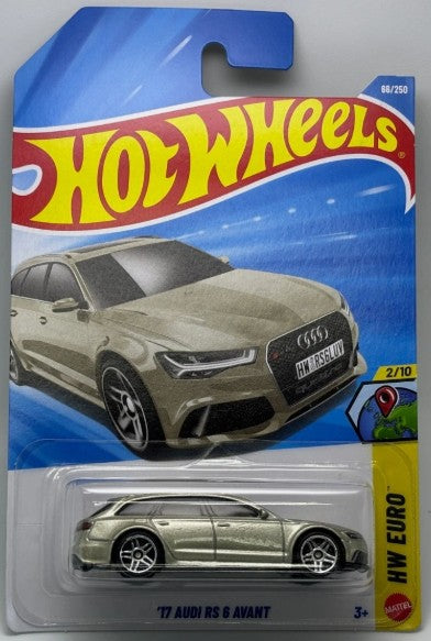 Hot Wheels 2026 #066/250 '17 Audi RS 6 Avant, metalflake champagne