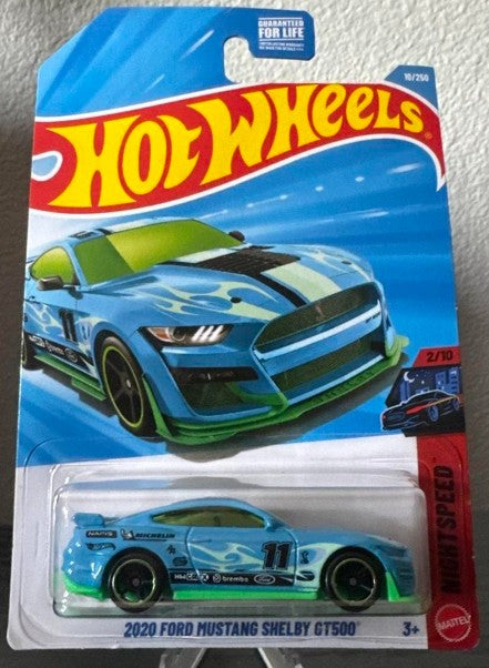 Hot Wheels 2026 #010/250, 2020 Ford Mustang Shelby GT500, eBay EXCLUSIVE, light blue